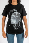 T-shirt femme en jersey de coton à motif imprimé (Face ID)